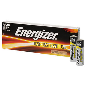 Piles    Boîte de 10 piles alcalines ENERGIZER INDUSTRIAL LR06 - 1,5 V